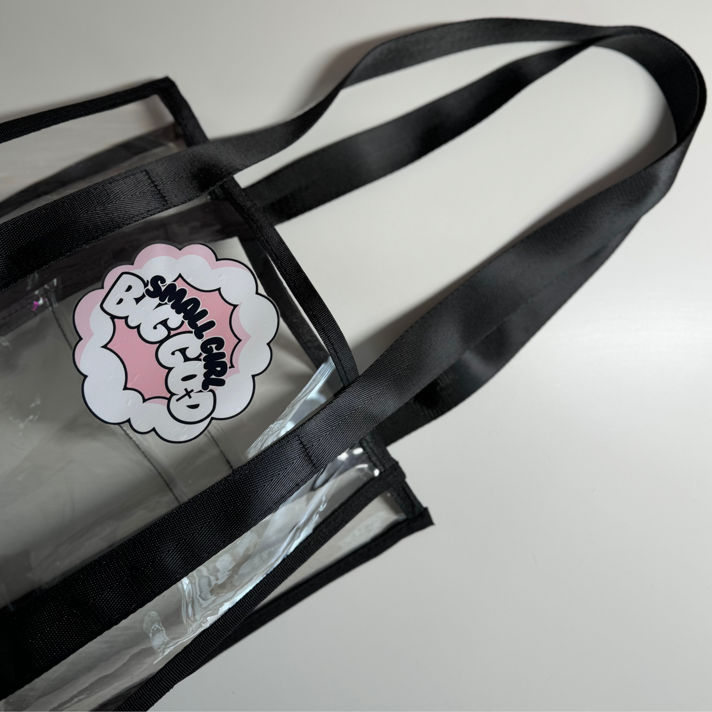 Small Girl - Big God Transparent Tote