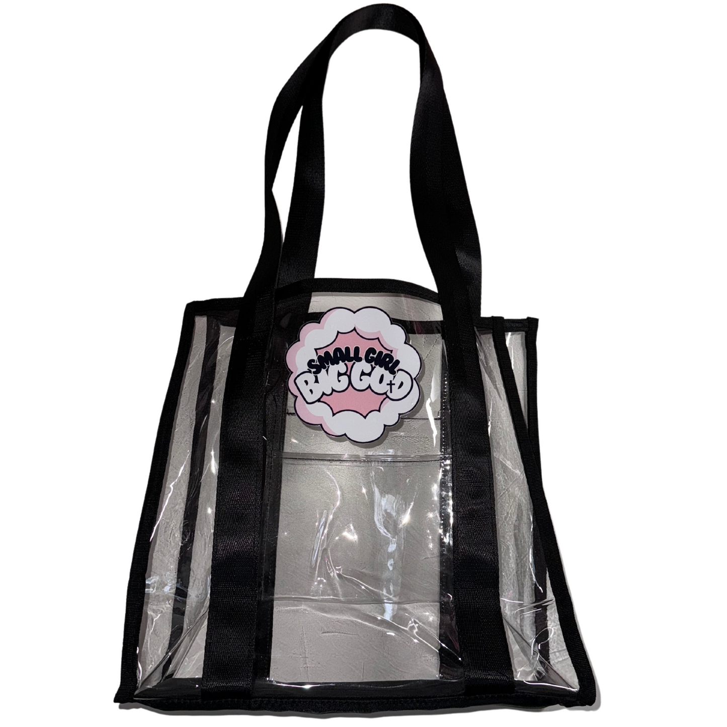 Small Girl - Big God Transparent Tote