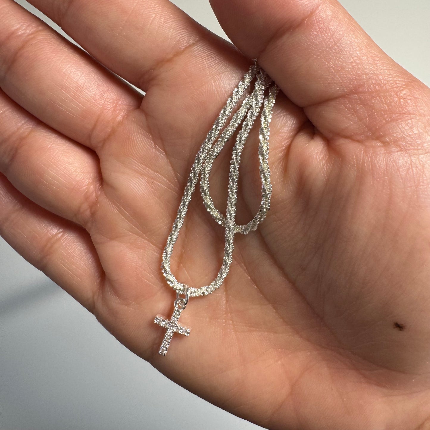 Double Layered Cross Necklace