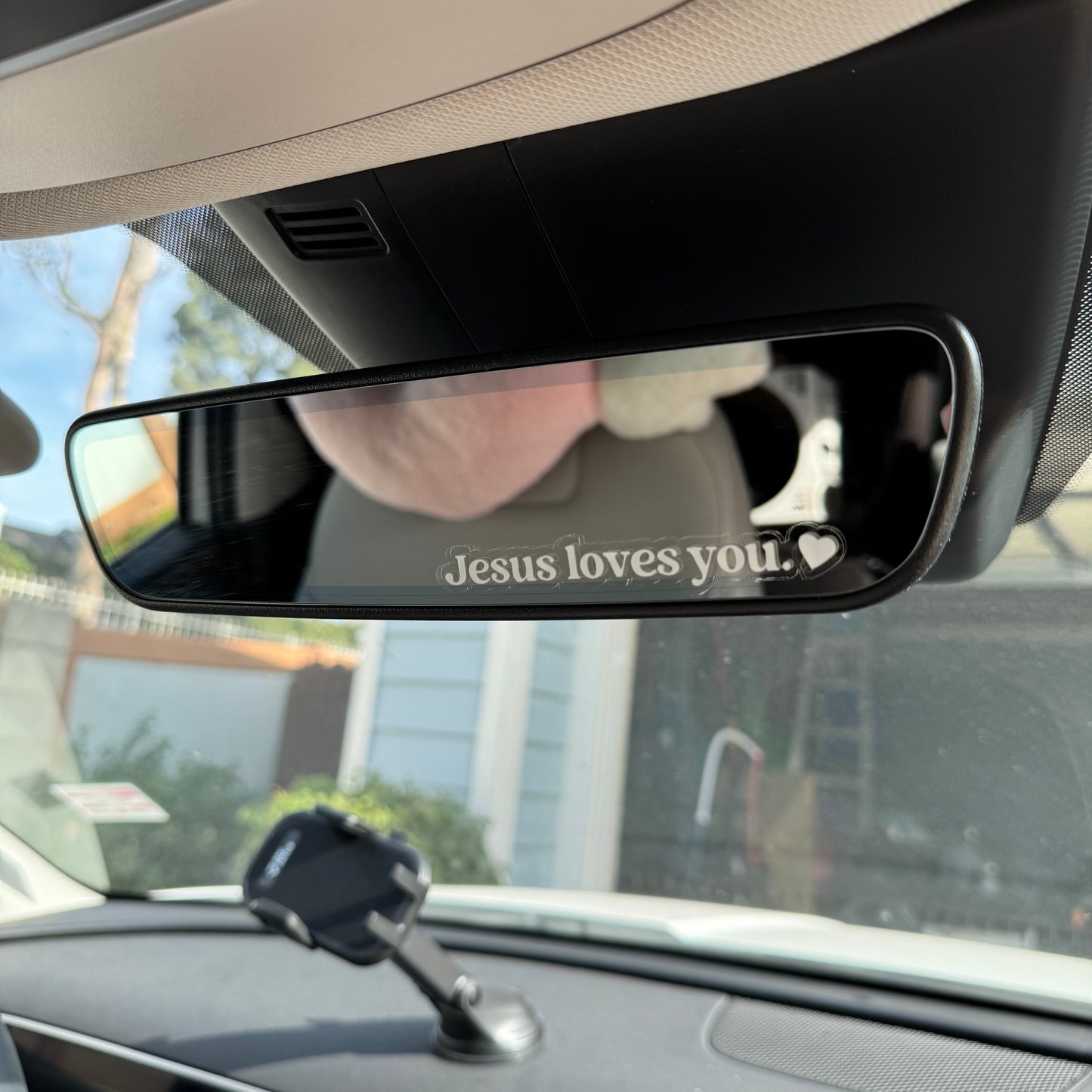 Jesus Loves You Car Decal (4inches wide)